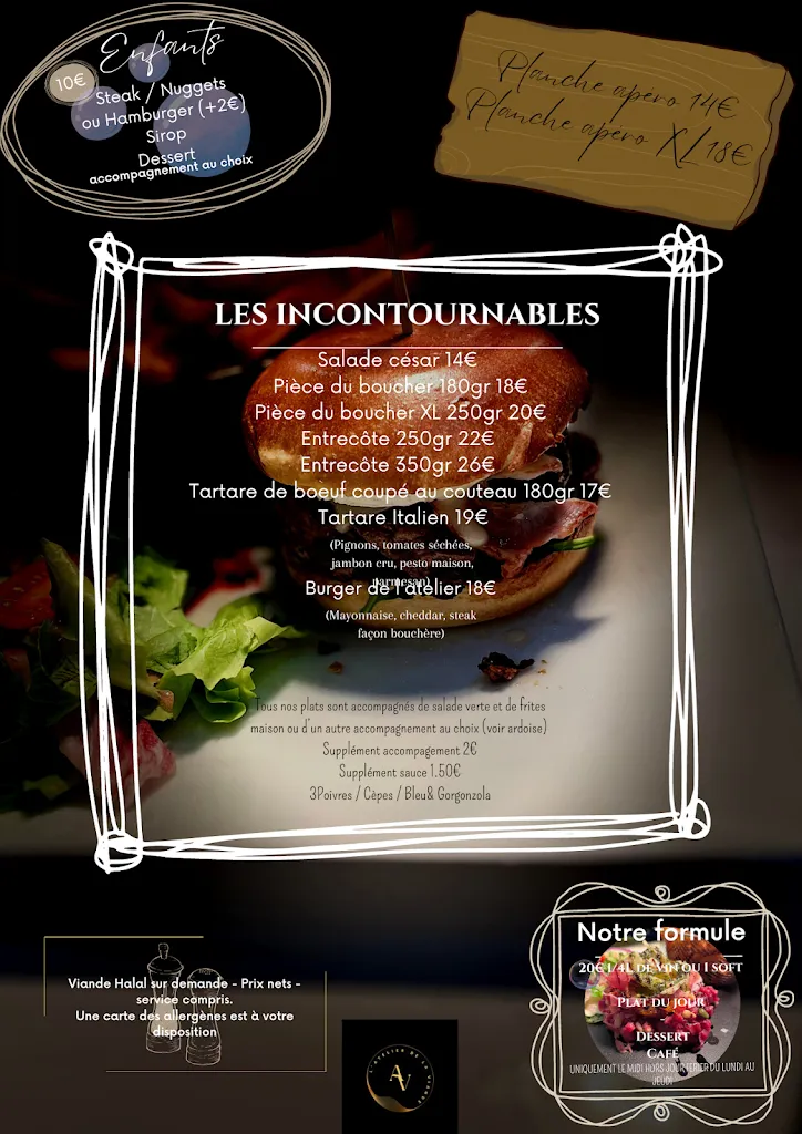 Menu_Restaurant L'Atelier de la Viande_Carnoules_image_2