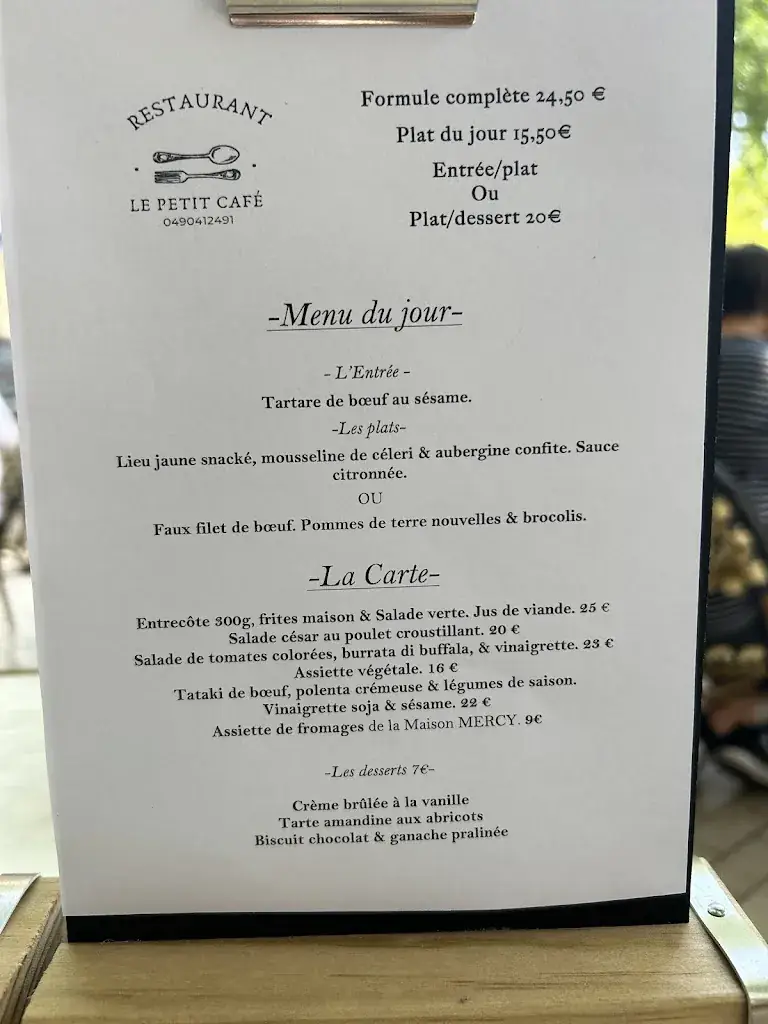 Menu_Restaurant Le Petit Café_Carpentras_immagine_2