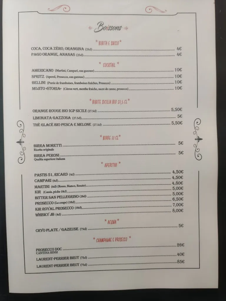 Menu_La Storia Ristorante Italiano_Carry-le-Rouet_image_4