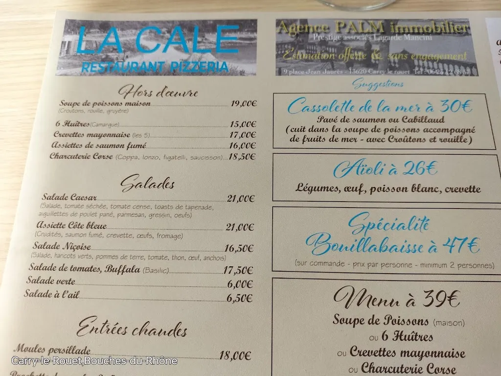 Menü_La cale_Carry-le-Rouet_Bild_1