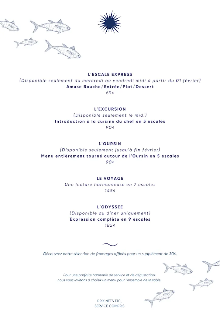 Menu_Restaurant Gastronomique L'Oursin_Carry-le-Rouet_image_4