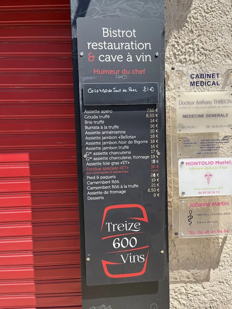 Menu_Treize 600 Vins (Restaurant / Cave a vins)_Carry-le-Rouet_image_3