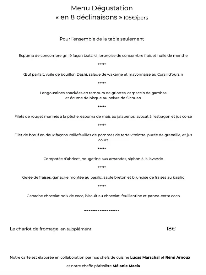 Menu_La Presqu'île_Cassis_immagine_1