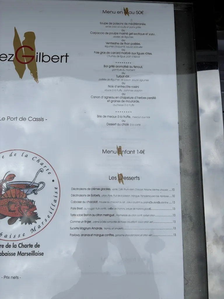 Menu_Chez Gilbert_Cassis_image_4