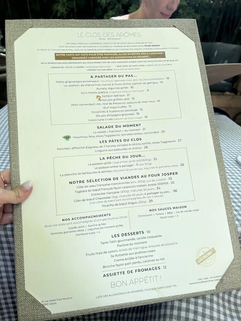 Menu_Restaurant - Le Clos des Arômes_Cassis_image_1