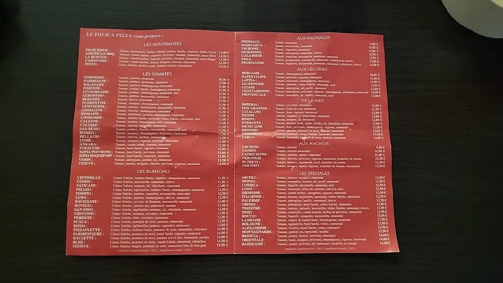 Menu_Le Four à Pizza_Caumont-sur-Durance_image_2