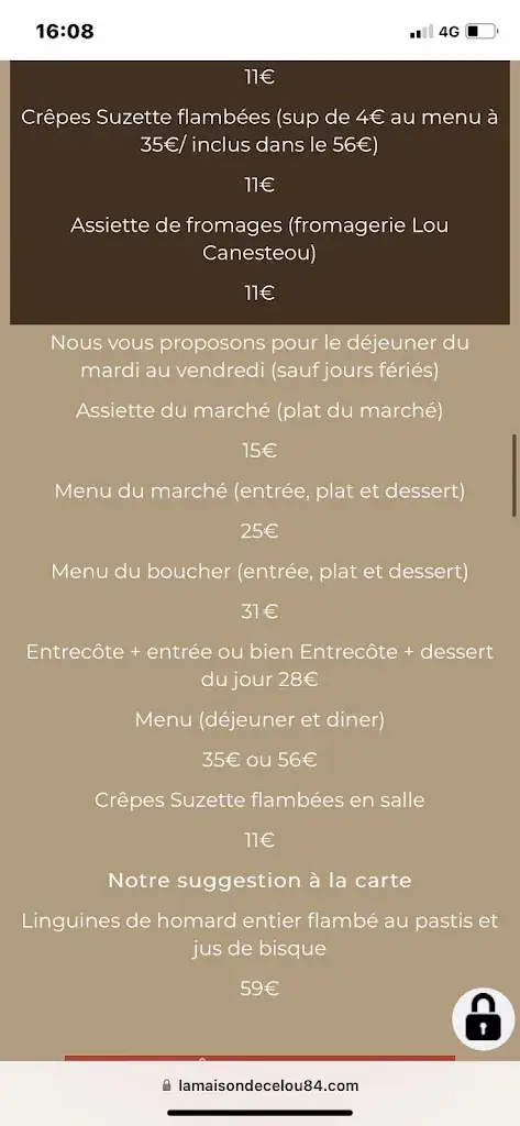 Menu_La Maison de Celou_Châteauneuf-de-Gadagne_image_2