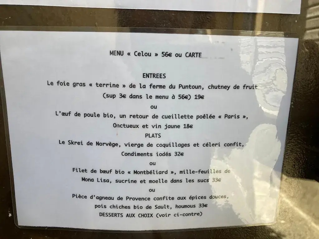 Menu_La Maison de Celou_Châteauneuf-de-Gadagne_image_4