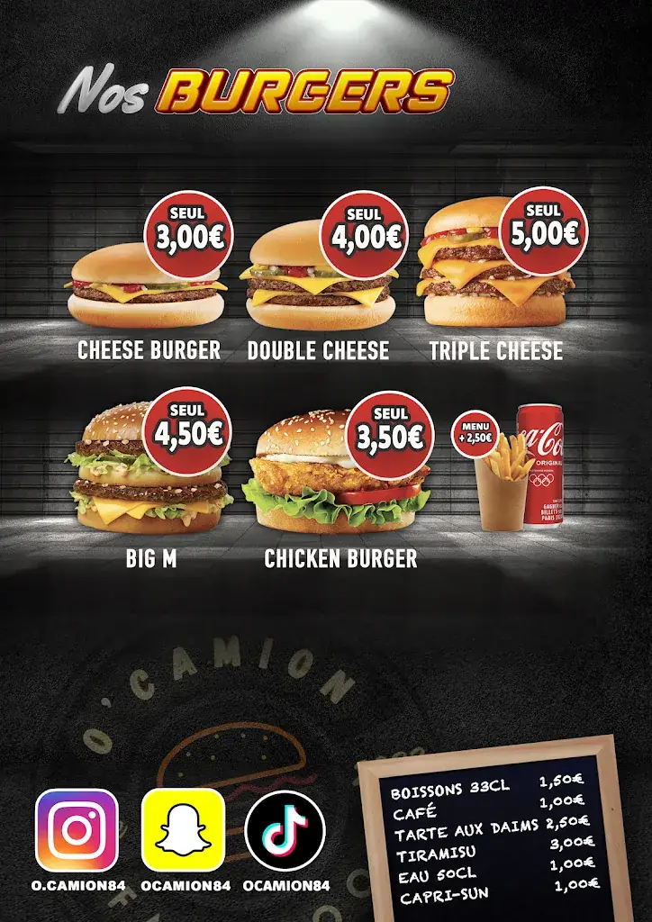 Menu_O'Camion Foodtruck_Caumont-sur-Durance_image_3