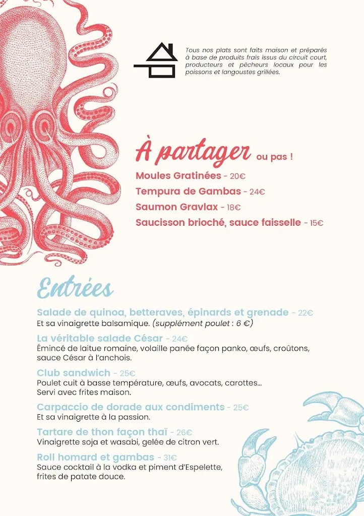 Menu_Resto plage l'Aventure_Carqueiranne_immagine_3