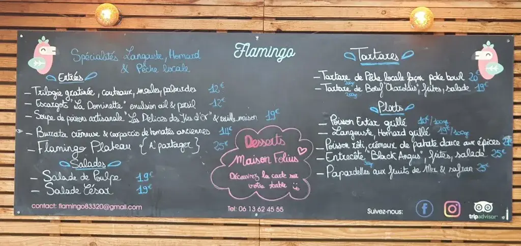 Menu_Le Flamingo - L'Ecailler Du Port_Carqueiranne_image_4