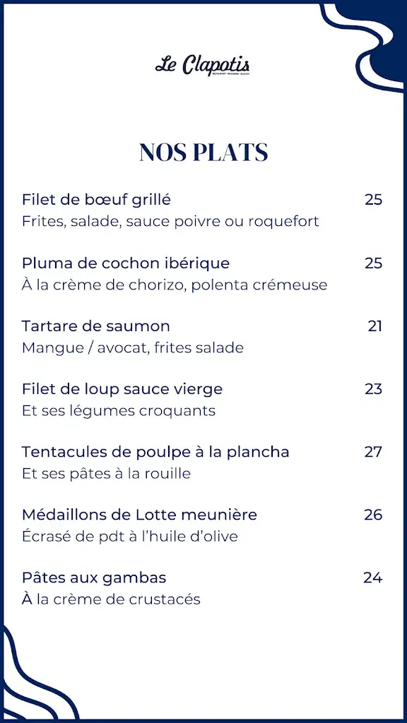 Menu_LE CLAPOTIS - Restaurant_Carqueiranne_immagine_4