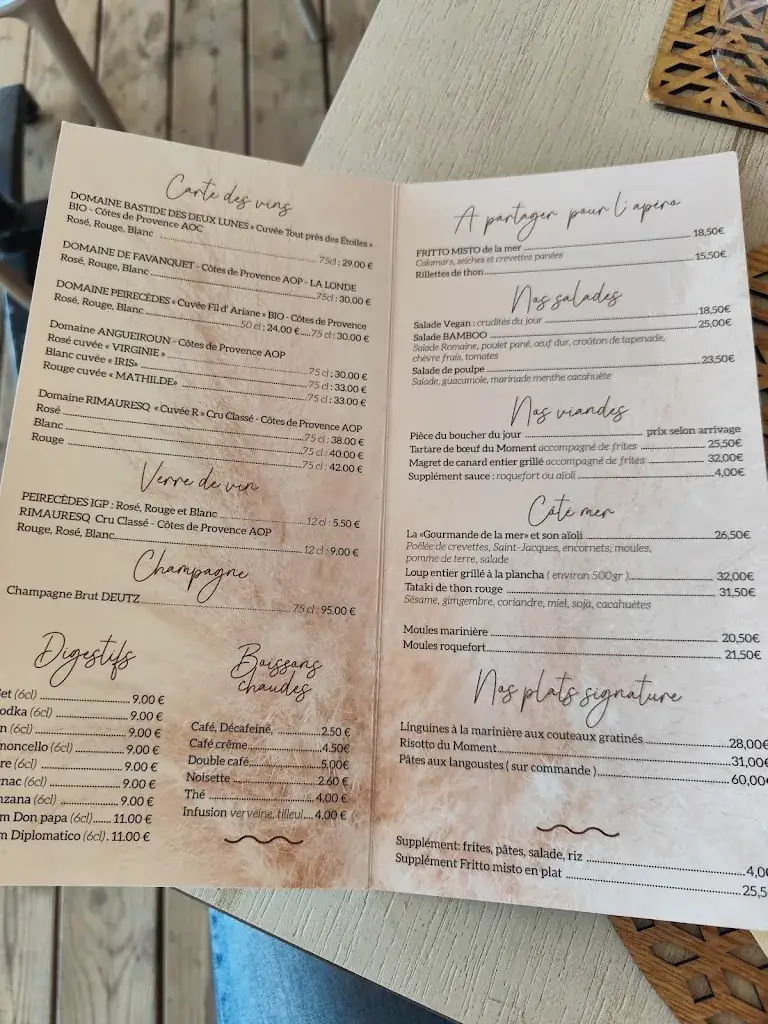 Menu_Le Bamboo_Carqueiranne_imagen_2