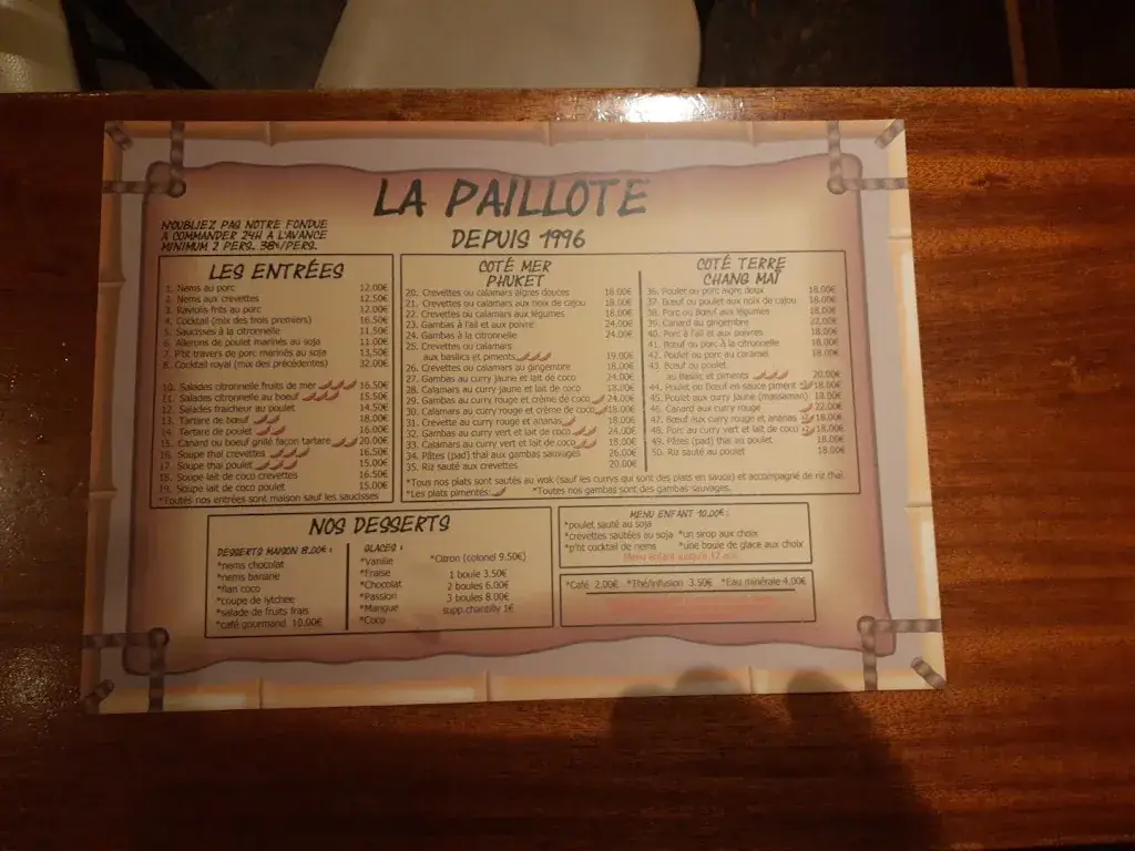 Menu_La Paillote_Carqueiranne_image_4