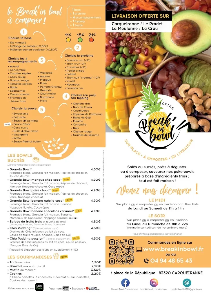 Menü_Break'in Bowl - Carqueiranne_Carqueiranne_Bild_2