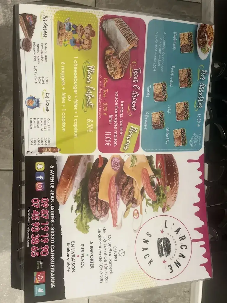 Menü_L'arcane_Carqueiranne_Bild_1