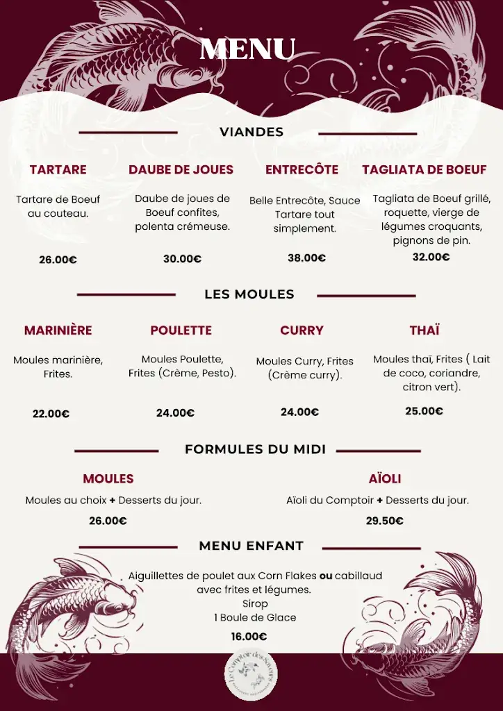 Menu_Le Comptoir des Saveurs_Cavalaire-sur-Mer_image_2