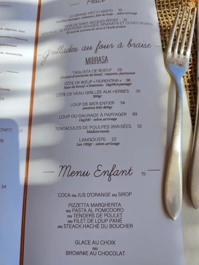 Menu_Bellini Plage_Cavalaire-sur-Mer_image_2