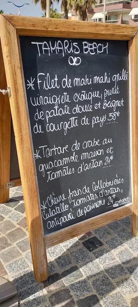 Menu_Tamaris Beach_Cavalaire-sur-Mer_imagen_1