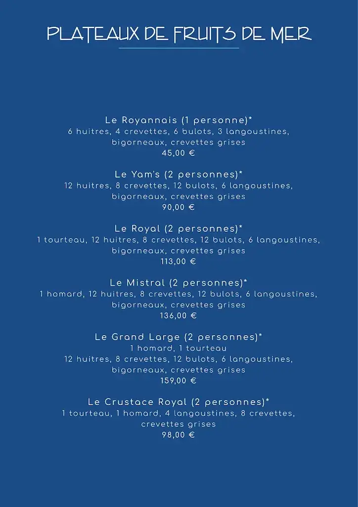 Menu_Le Yams_Cavalaire-sur-Mer_image_1