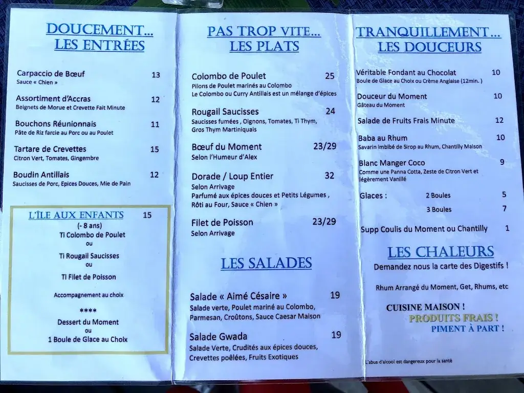 Menü_LC RESTAURANT_Cavalaire-sur-Mer_Bild_1