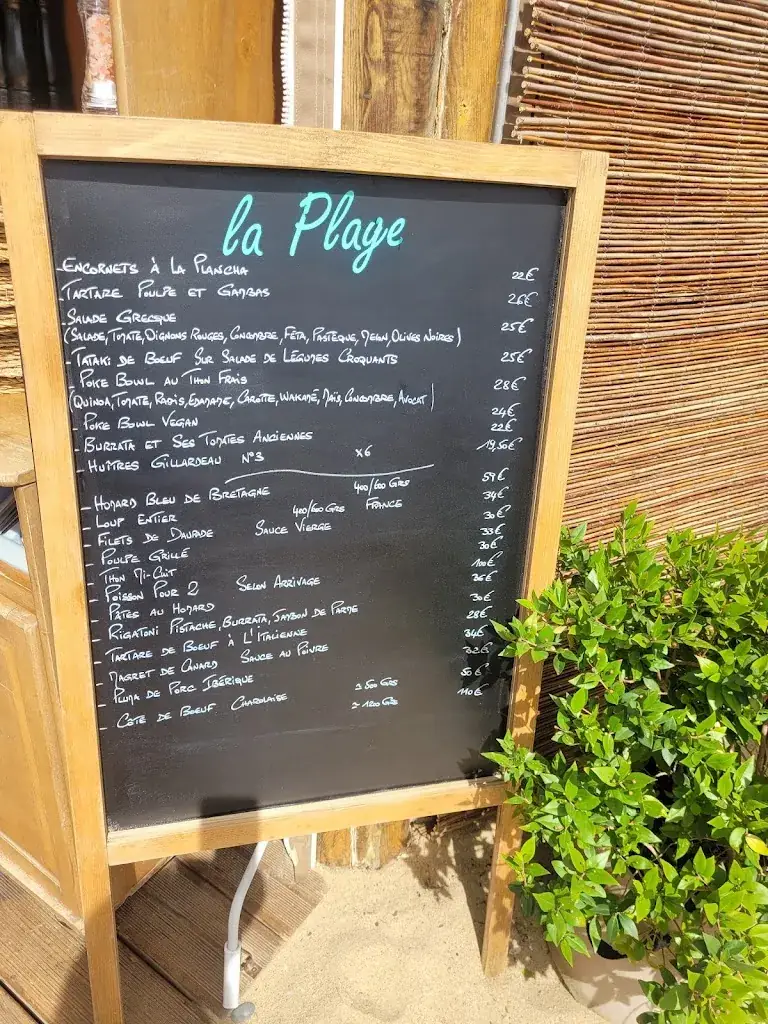 Menu_La Plage_Cavalaire-sur-Mer_image_1