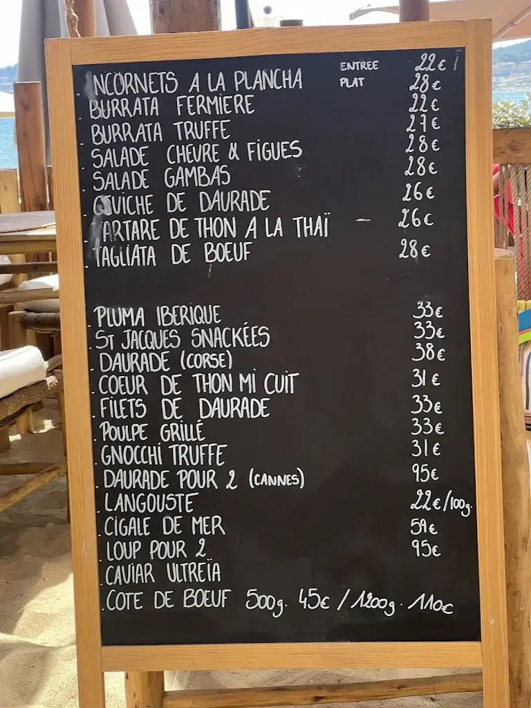 Menu_La Plage_Cavalaire-sur-Mer_image_2