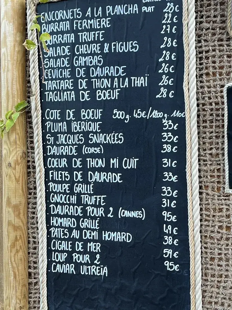 Menu_La Plage_Cavalaire-sur-Mer_image_3