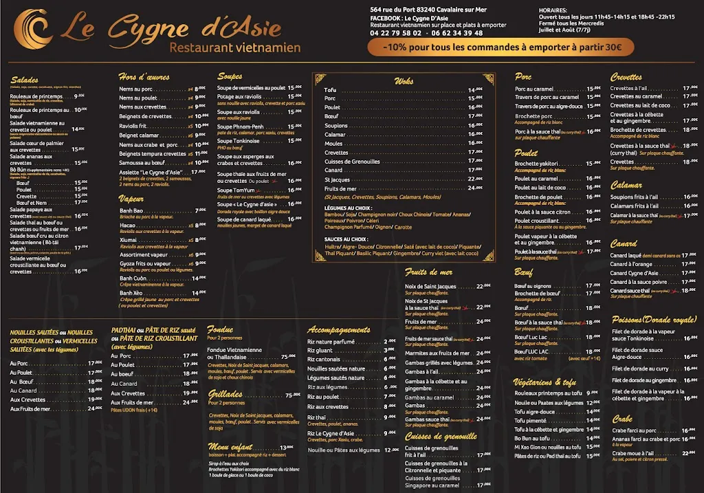 Menu_Le Cygne d'Asie_Cavalaire-sur-Mer_image_1