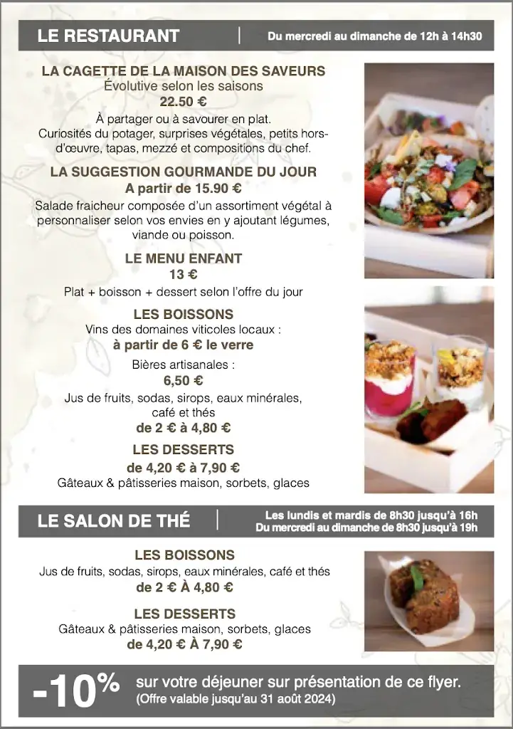 Menu_La Maison des Saveurs_Cavalaire-sur-Mer_image_1