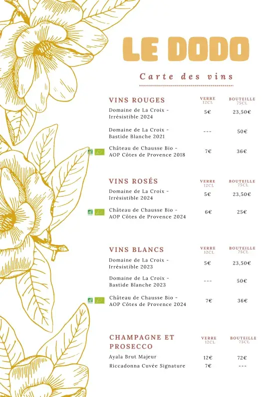 Menu_Le Dodo_Cavalaire-sur-Mer_image_2