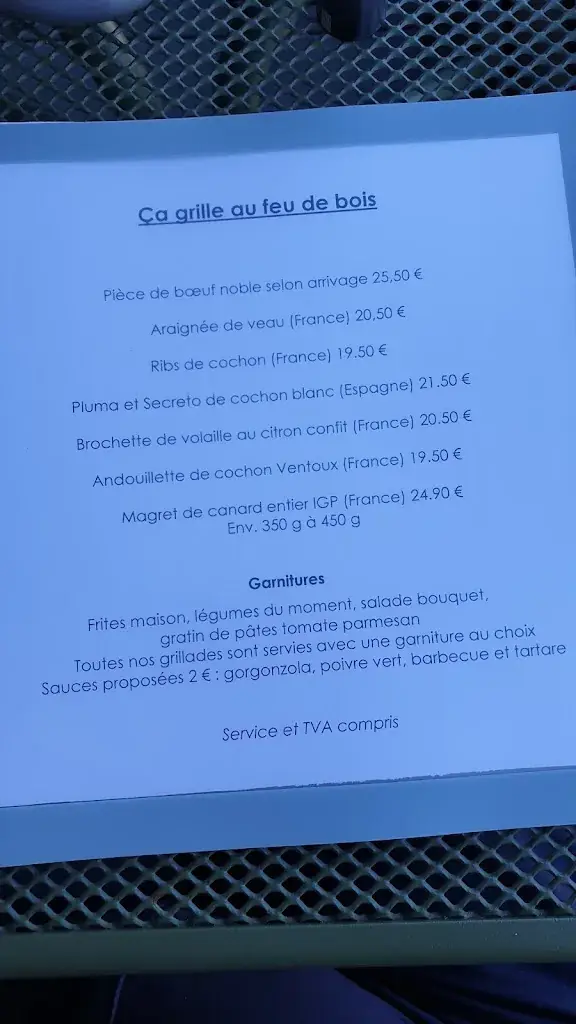 Menu_Le Bistrot de la Pastière_Châteauneuf-de-Gadagne_image_1