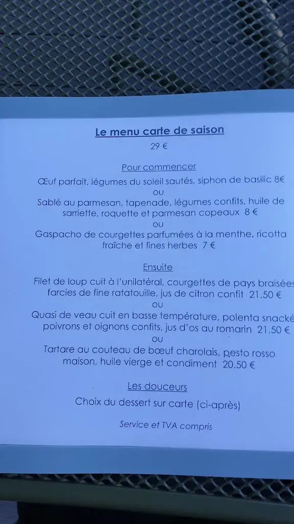 Menu_Le Bistrot de la Pastière_Châteauneuf-de-Gadagne_image_2