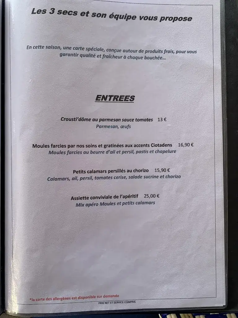 Menu_Les 3 secs_Ciotat_image_1