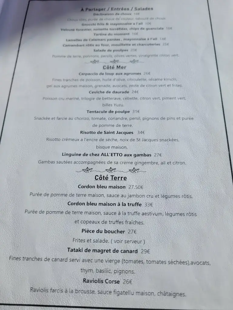 Menu_Restaurant La Barque - La Ciotat - Vue Mer- Notre cuisine du sud_Ciotat_image_1