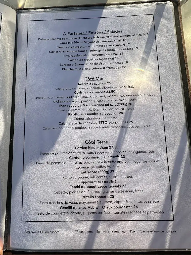 Menu_Restaurant La Barque - La Ciotat - Vue Mer- Notre cuisine du sud_Ciotat_image_2