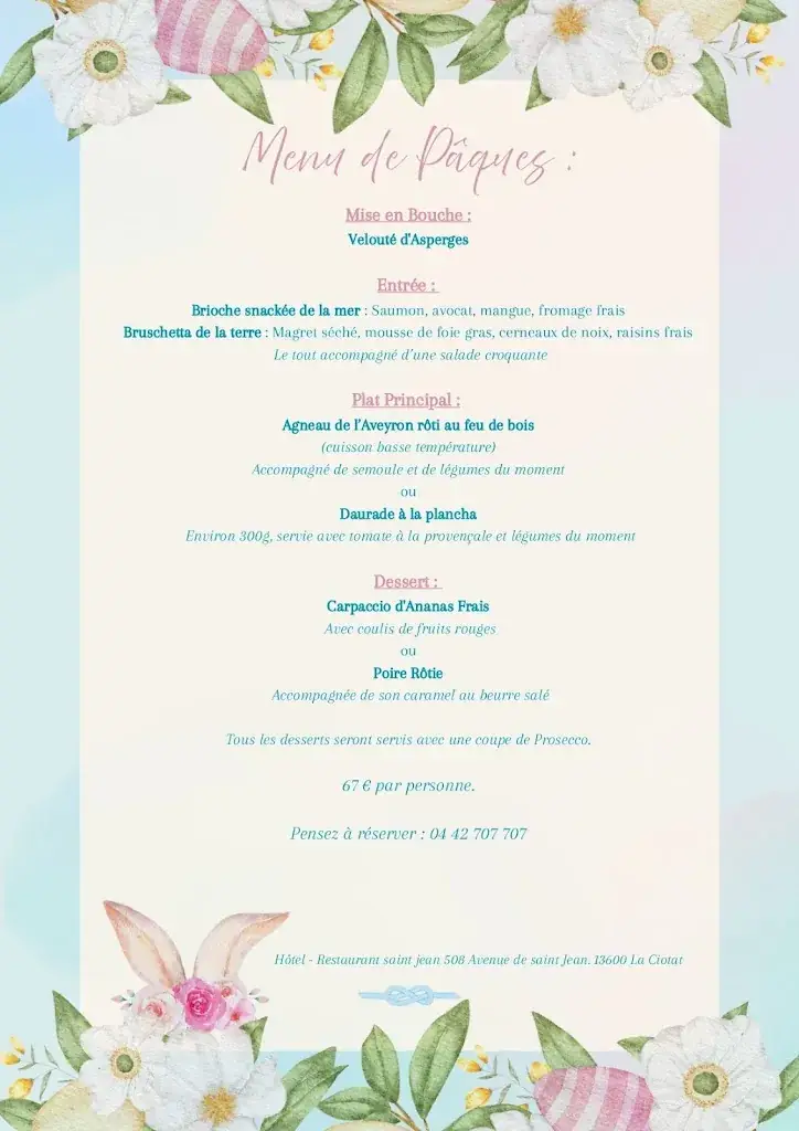 Menu_Restaurant Plage Saint Jean_Ciotat_image_1