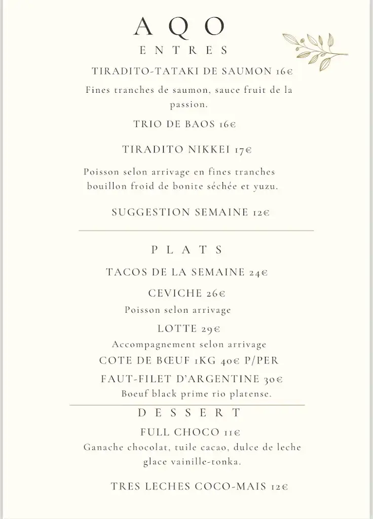 Menu_AQO La Ciotat_Ciotat_image_2