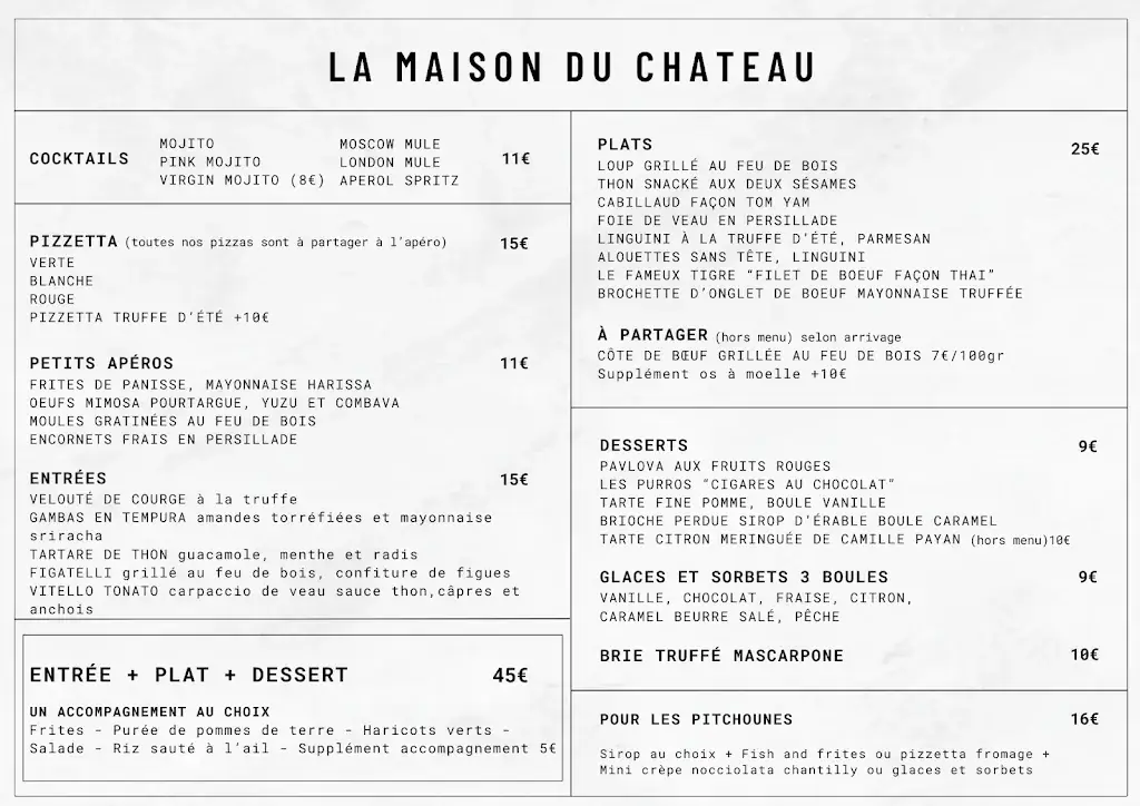 Menu_Restaurant La Maison du Château_Châteauneuf-le-Rouge_image_1