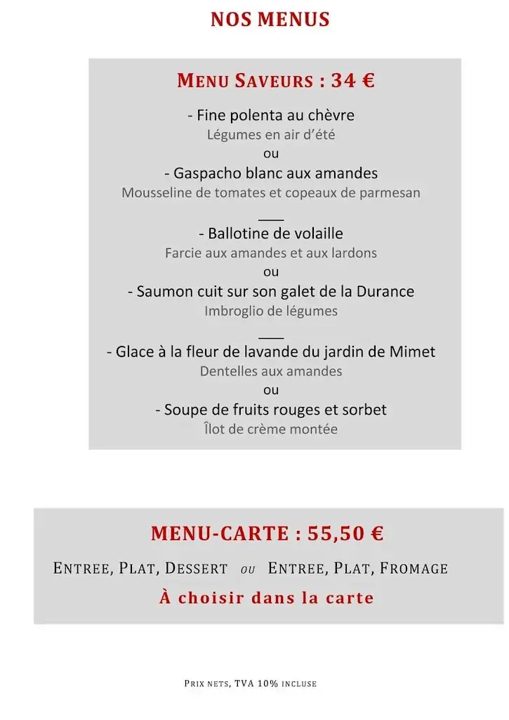 Menu_Auberge Provençale_Meyreuil_immagine_2