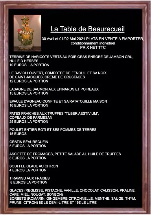 Menu_La Table de Beaurecueil_Beaurecueil_immagine_3