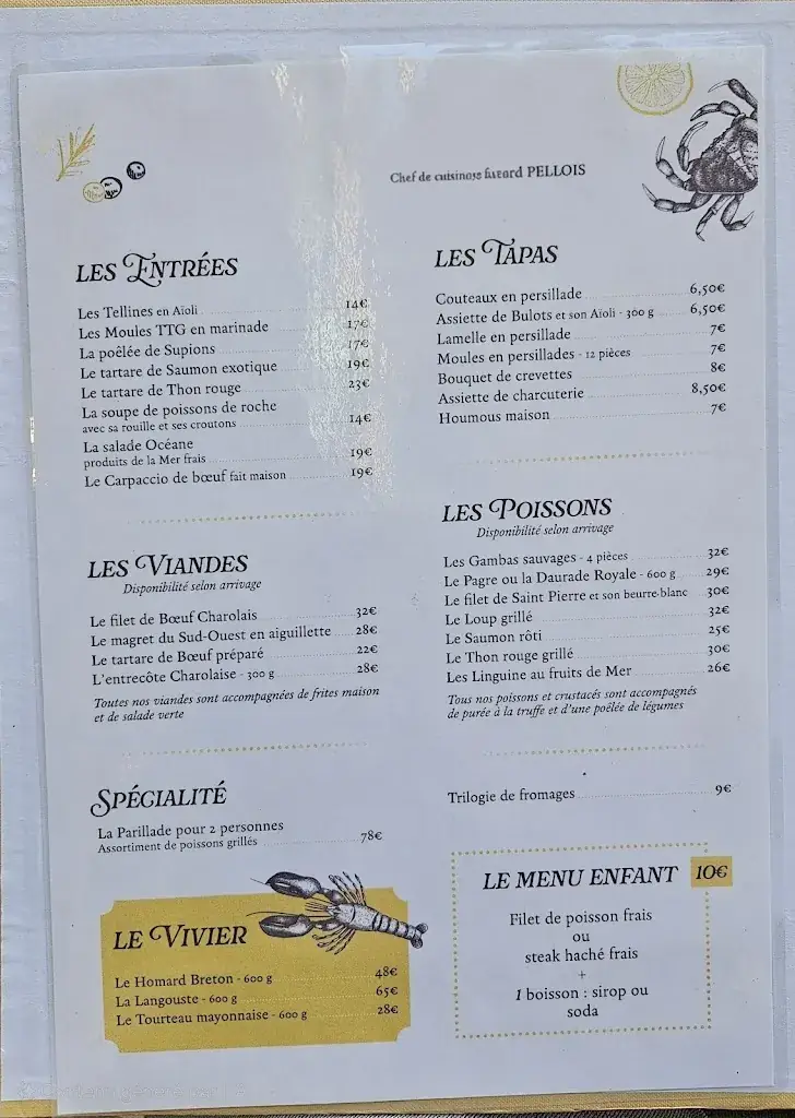 Menu_Restaurant Terre & Océan_Cavaillon_image_1