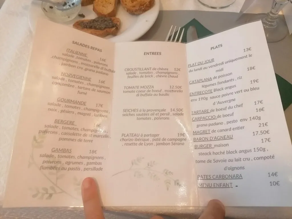 Menu_Le Bercail_Cavaillon_image_2