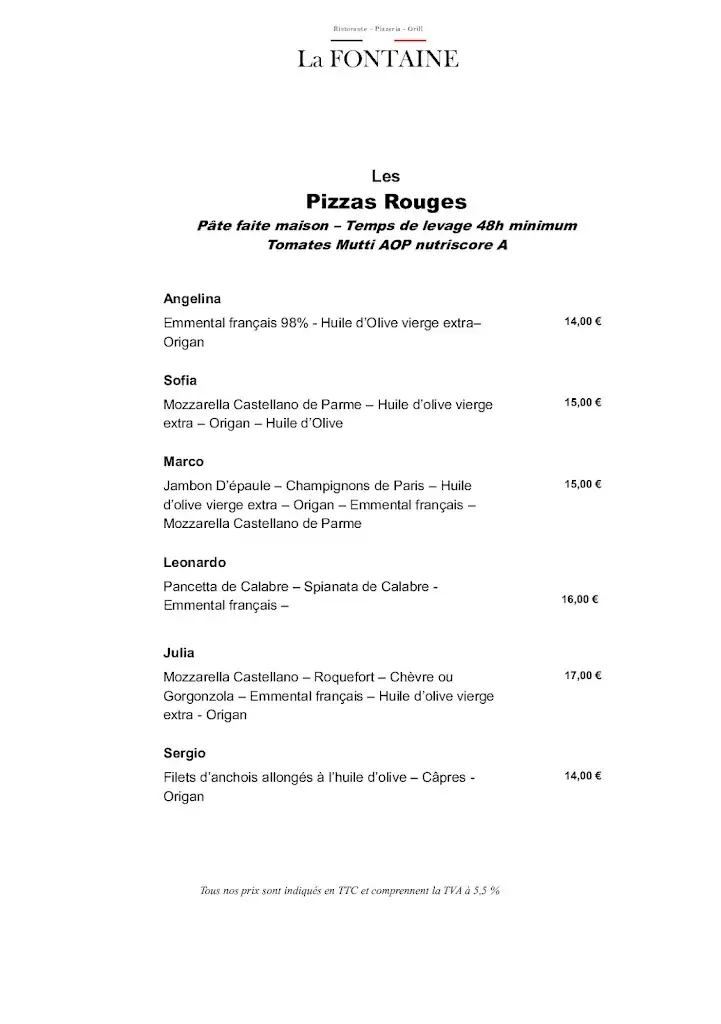 Menu_La Fontaine_Cavaillon_image_2