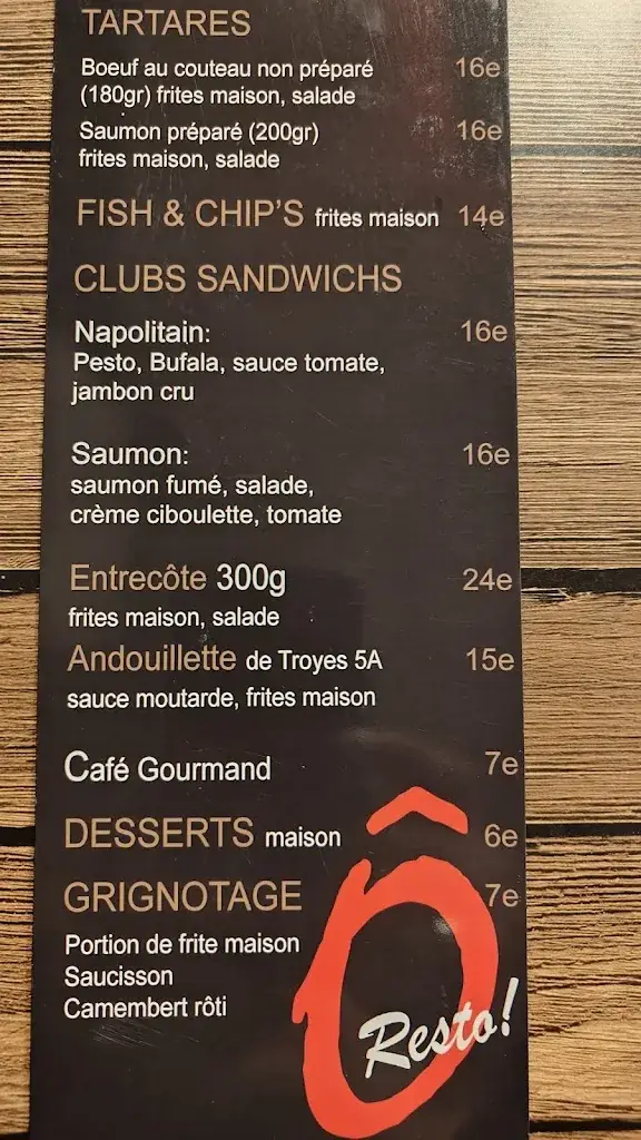 Menu_Bistrot Ô Méryl_Cavaillon_image_1