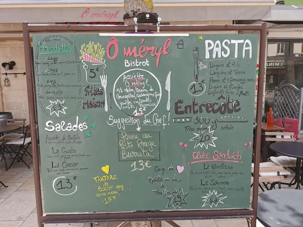 Menu_Bistrot Ô Méryl_Cavaillon_image_4