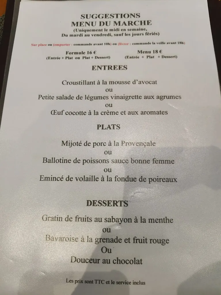 Menu_Relais des Saveurs restaurant poissons et bouillabaisse à Cavaillon_Cavaillon_image_2