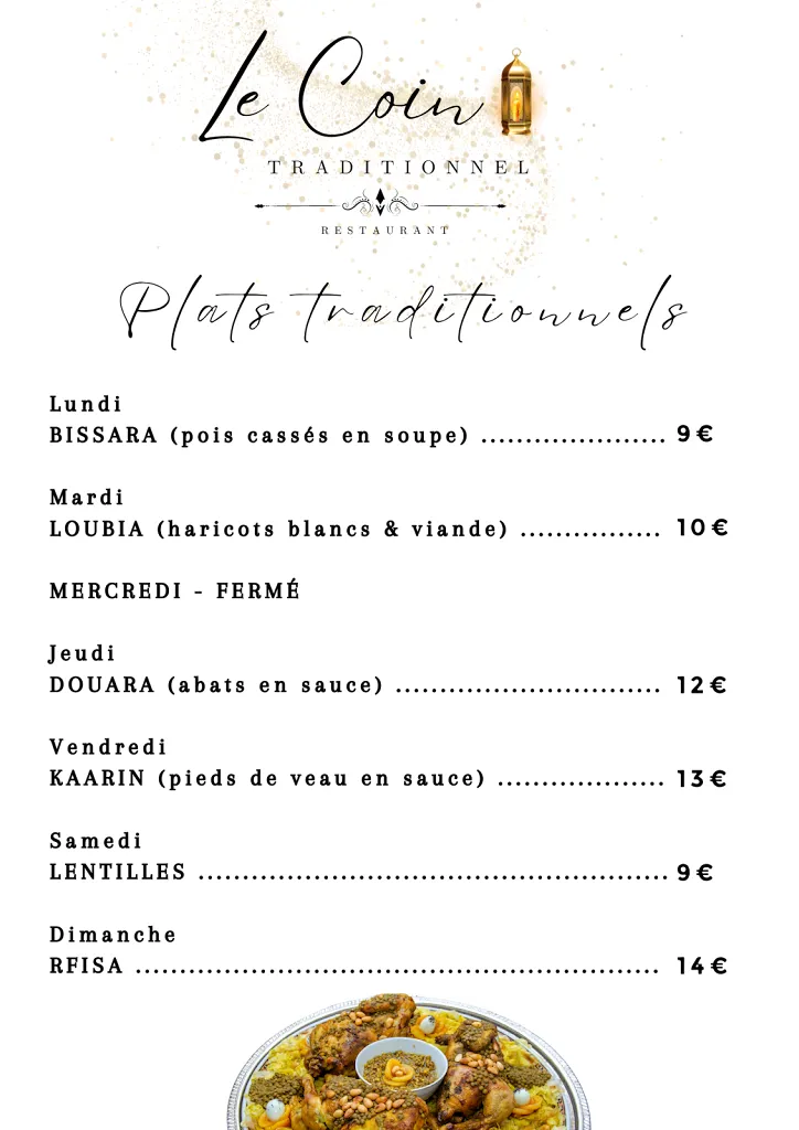 Le Coin Traditionnel restaurant in Cavaillon