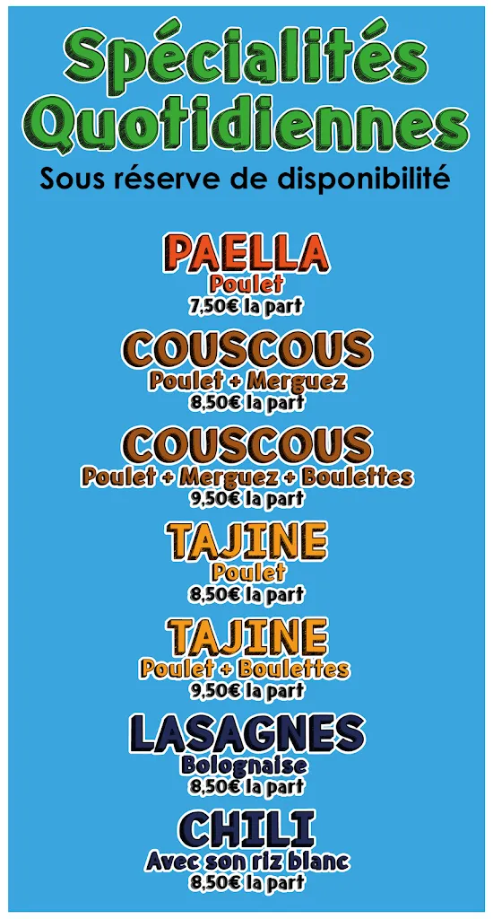 Menu_TRAITEUR Paella Cavaillon : Paella, Couscous, Tajine_Cavaillon_image_1