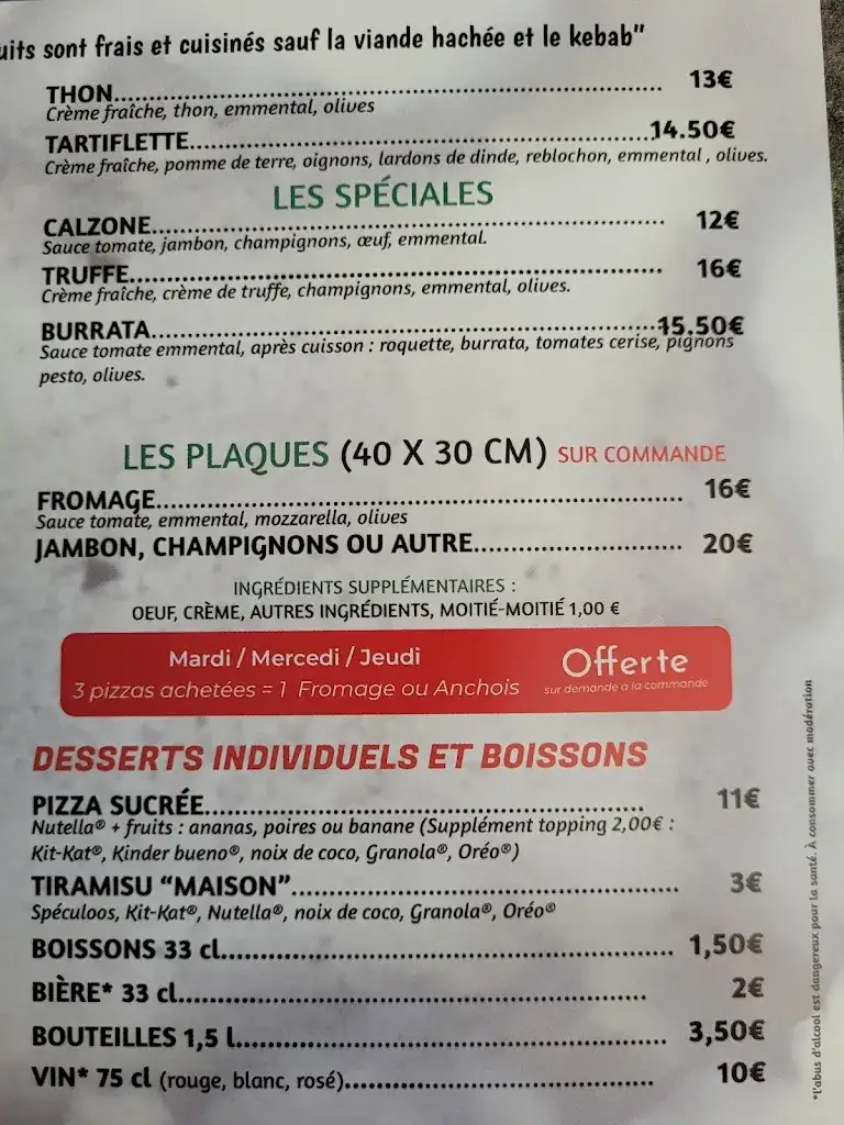 Menu_Pizza's Station_Cavaillon_immagine_2